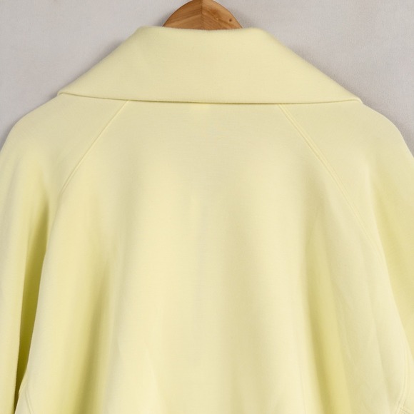 SPANX Airelessentials Oversized Quarter Zip Sweatshirt 3X Yellow Athleisure Cozy - Picture 5 of 10